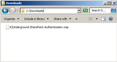 Extracted K2 Underground SharePoint Authentication solution